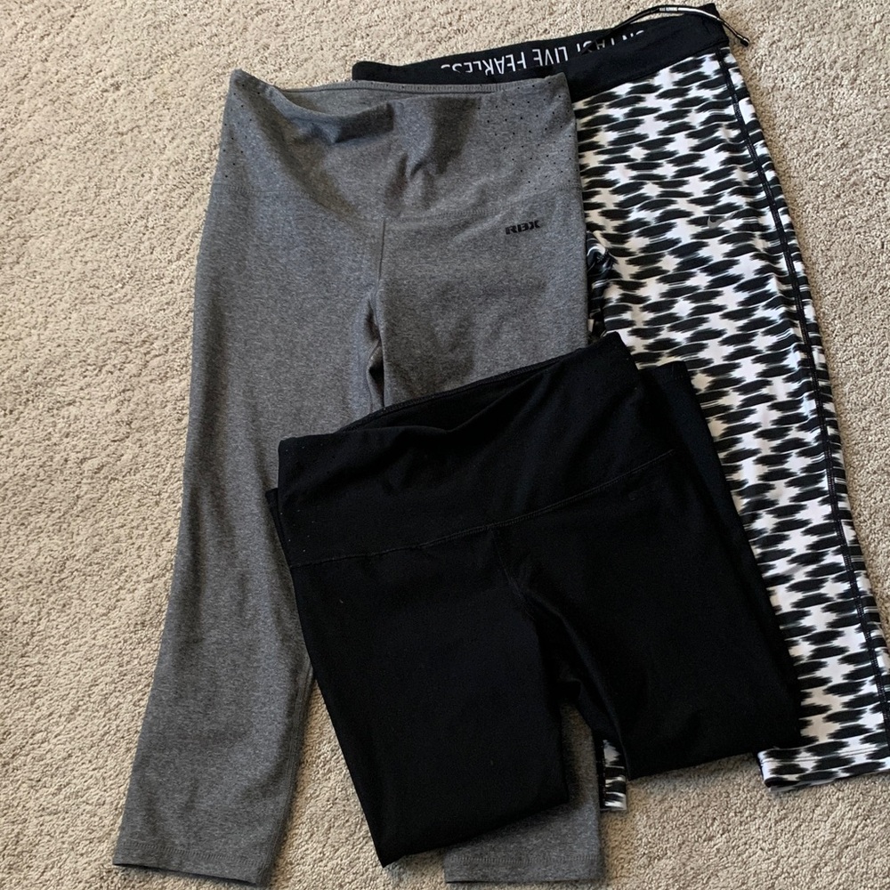 3-pack workout 3/4 leggings